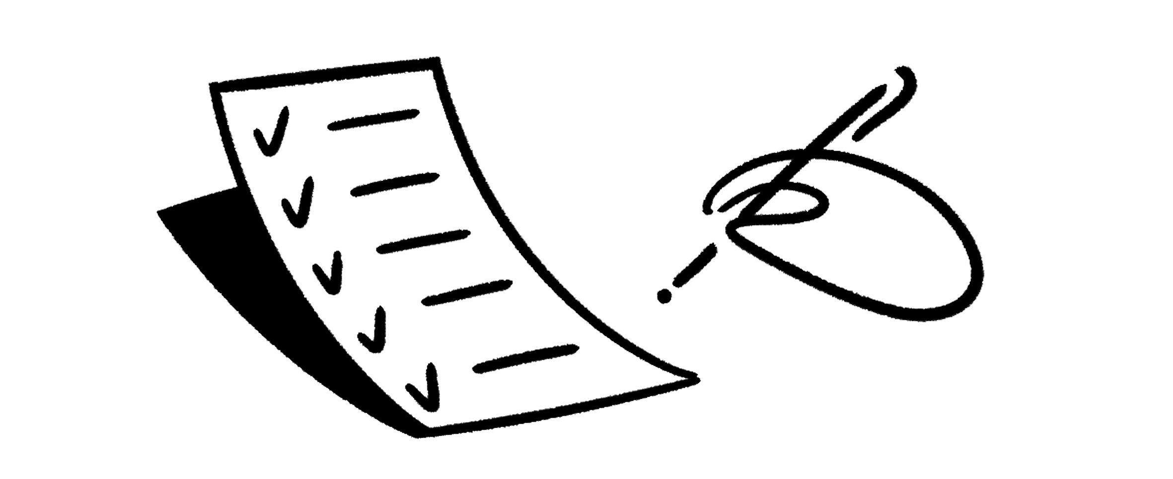 Ilustrasi formulir pendaftaran yang sedang diisi.