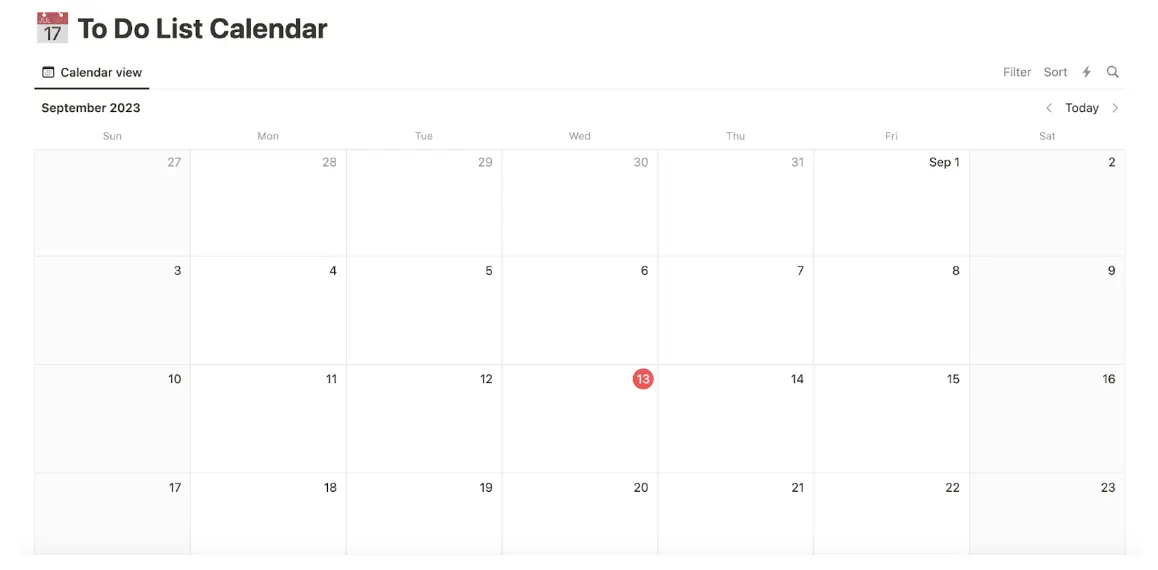 Work calendar templates 1 To do list calendar