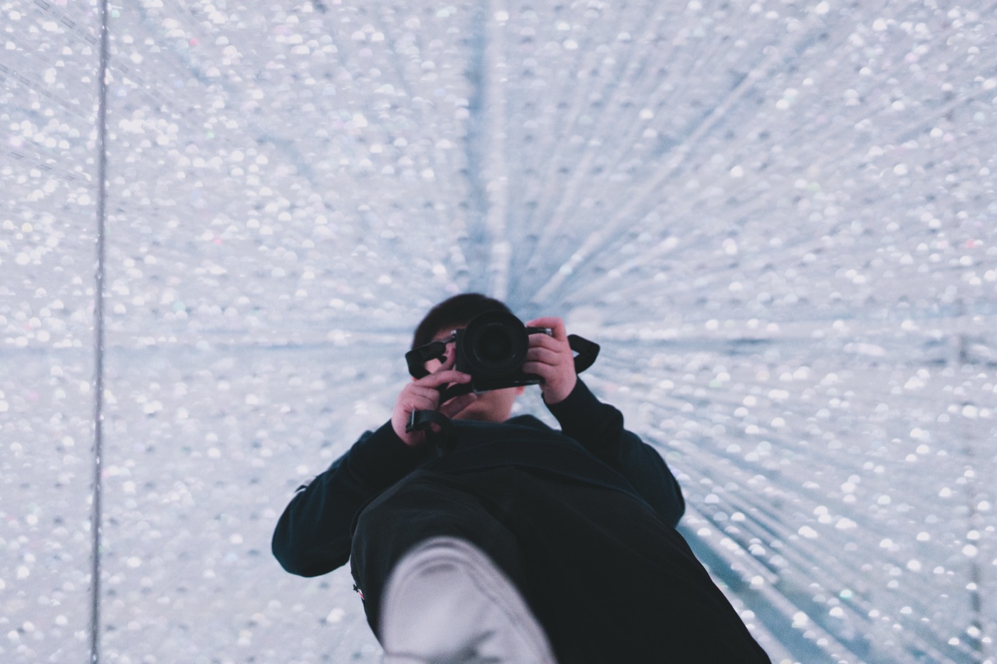 Self-portrait, in light